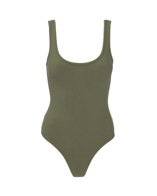 NICA SCOOP TANK BODYSUIT SMOKEY OLIVE