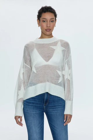 JOSLYN OPEN KNIT CREWNECK