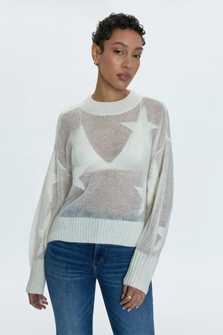 JOSLYN OPEN KNIT CREWNECK