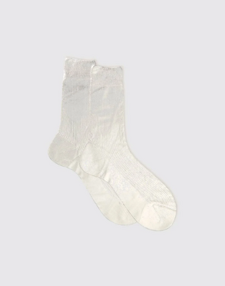 One Ribbed Laminated Socks