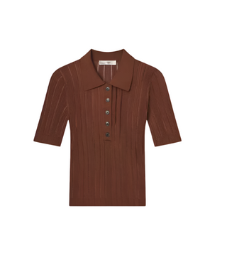 LADDERED RIB S/S POLO