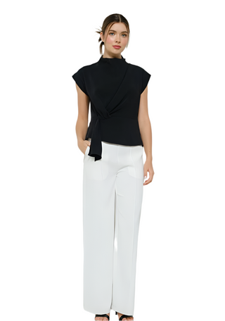 DRAPED BLOUSE