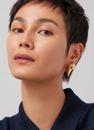 ART HEART PUFF EARRINGS