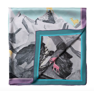 "Himalaya" Large Silk Scarf