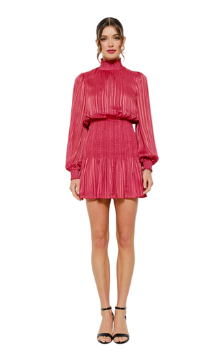 LUREX STRIPE MINI DRESS