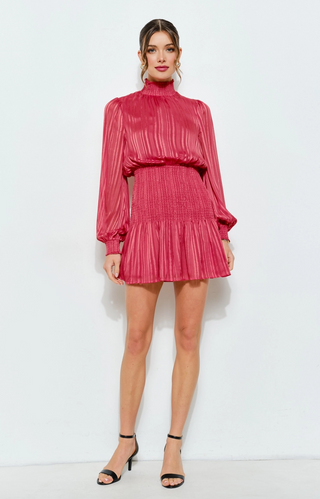 LUREX STRIPE MINI DRESS