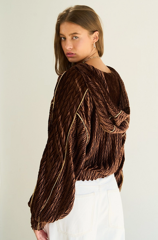 GILDED VELOUR HOODIE
