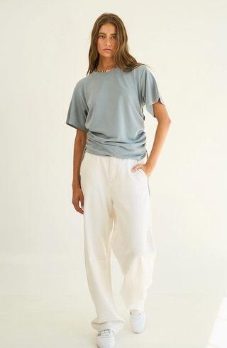 SIDE RUCHED TOP