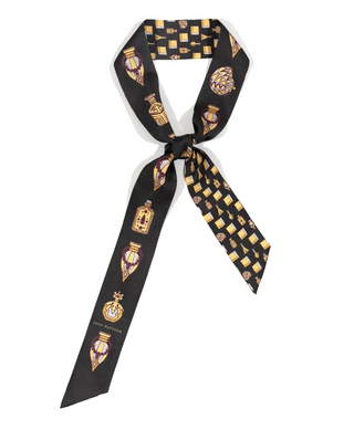 “Amora” Silk Skinny Scarf