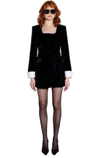 KARL DRESS BLACK VELVET