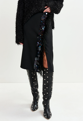FEATHERED SKIRT