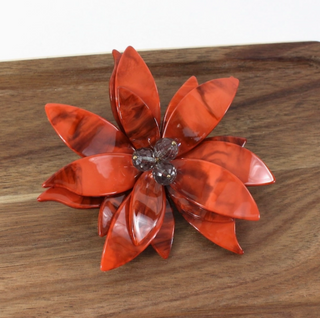 Pointsettia Brooch