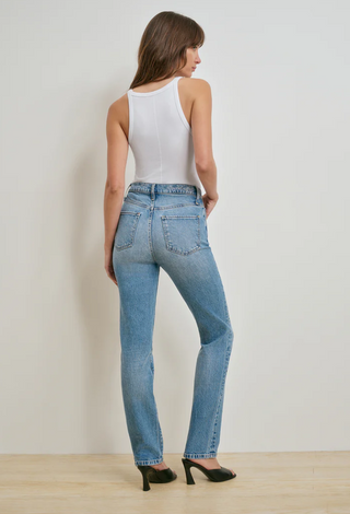 JEN MID RISE STRAIGHT ANKLE JEAN