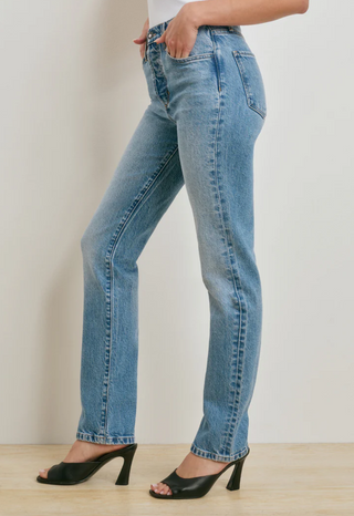 JEN MID RISE STRAIGHT ANKLE JEAN