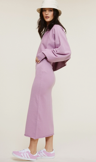 Purple Skirt Set