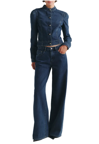 SCULPED DENIM TOP