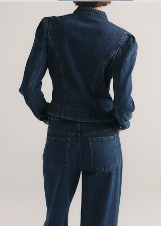 SCULPED DENIM TOP