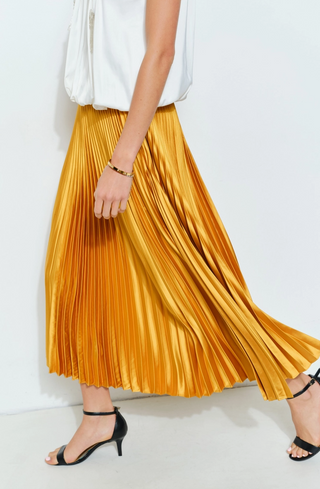 PLEATED LONG SKIRT