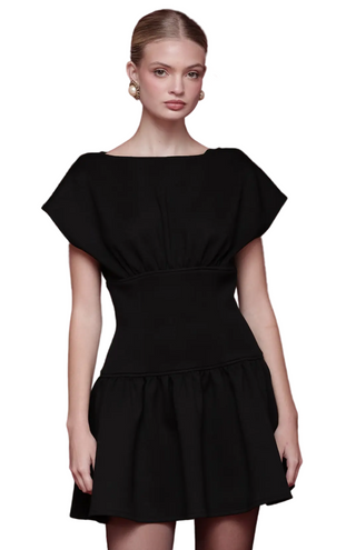 Cap Sleeve Hourglass Mini Dress