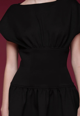 Cap Sleeve Hourglass Mini Dress