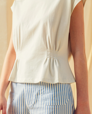 Round Neck Peplum Tee