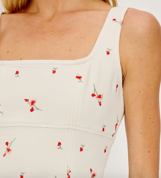 ALTADENA DRESS ECRU FLORAL