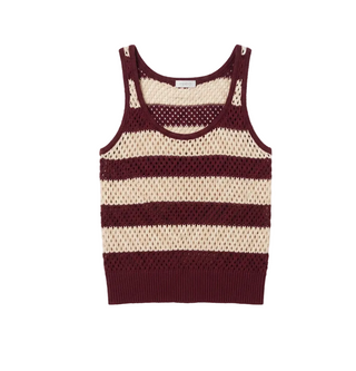 BORDEAUX STRIPE TANK TOP