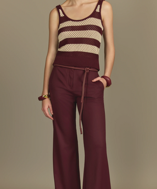 BORDEAUX STRIPE TANK TOP