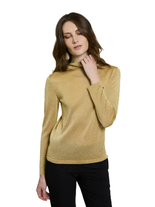 GOLD TURTLENECK TOP