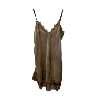 LACE TRIM CAMISOLE CAMEL