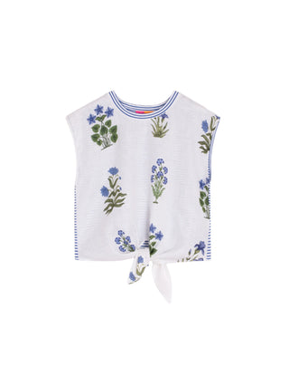 TIE TEE FLOR AZUL