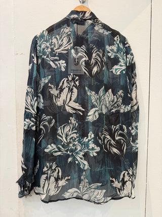 CHIFFON SCARF SHIRT