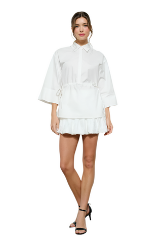 DRAWSTRING BLOUSE