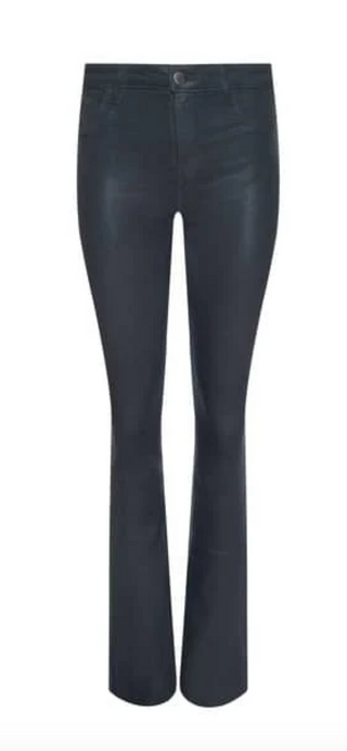 RUTH RAW HEM COATED SLATE GREY