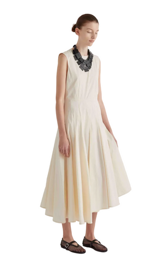 SLEEVELESS MIDI DRESS