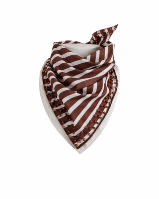 LALIA STRIPE PEARLY SCARF