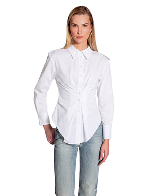 CINCHED EPAULET SHIRT