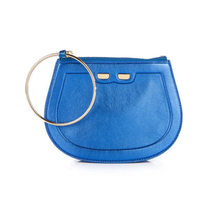 ELLIE BAG in METALLIC ROYAL BLUE